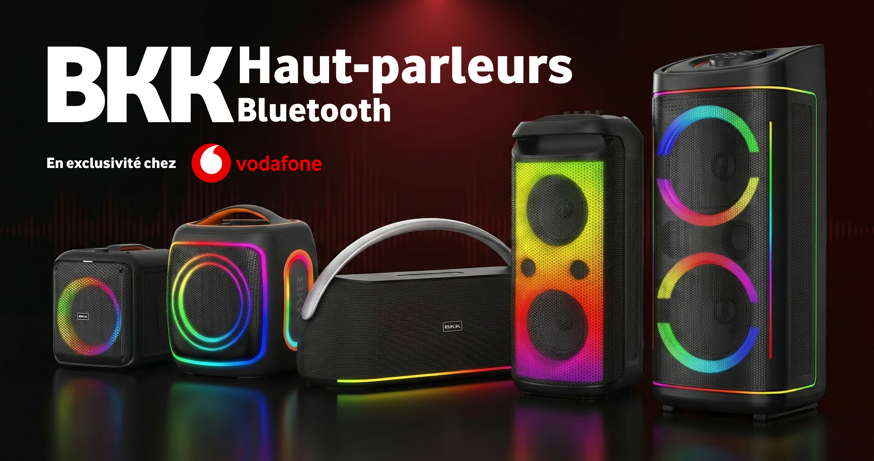 Enceinte Bluetooth — La gamme BKK débarque chez Vodafone